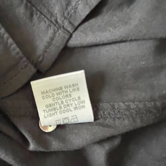 Xirena Women's Beau Shirt Small Black Button Up Long Sleeve Oversize Lagenlook - Picture 7 of 9